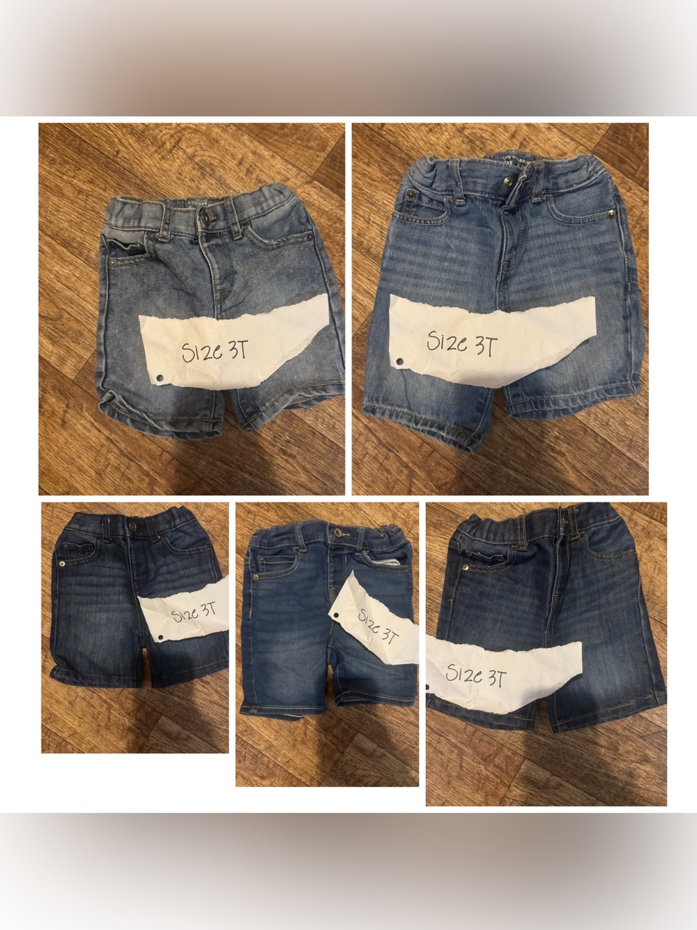 5 Children's Place Denim Shorts - Blue Wash